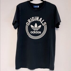 Adidas Originals black white t-shirt M